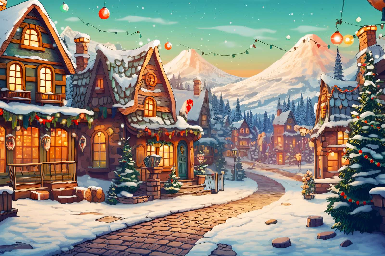 Nadchodzi Boże Narodzenie puzzle online