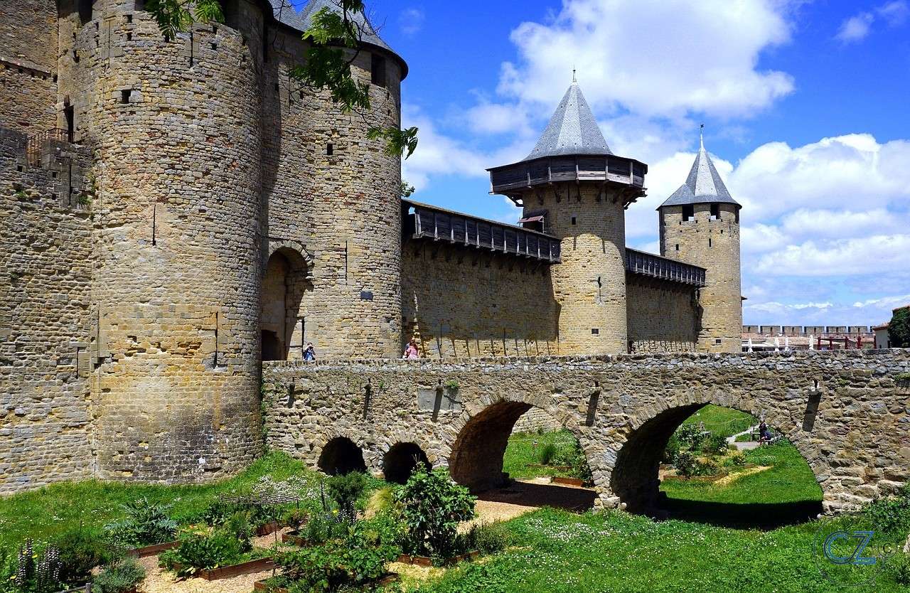 Zamek, średniowieczny puzzle online