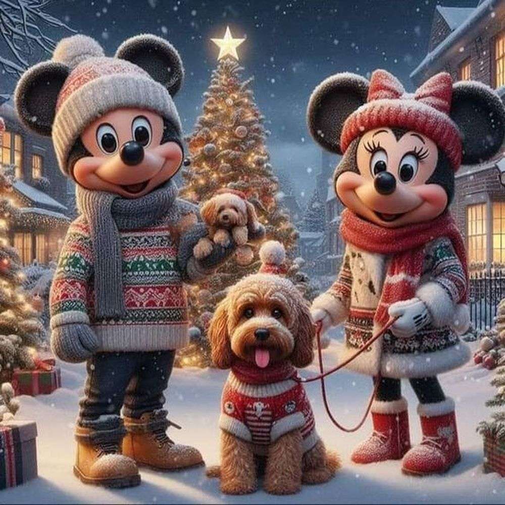 Boże Narodzenie Miki Minnie puzzle online