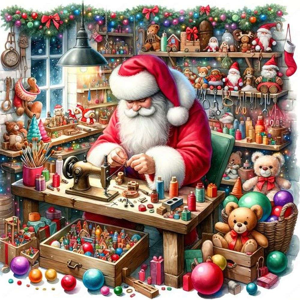Warsztaty Świętego Mikołaja puzzle online