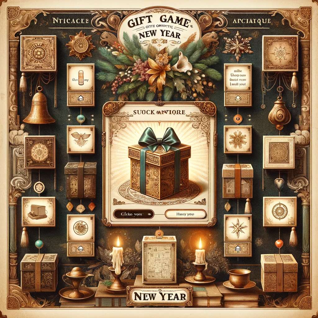 Karta noworoczna puzzle online