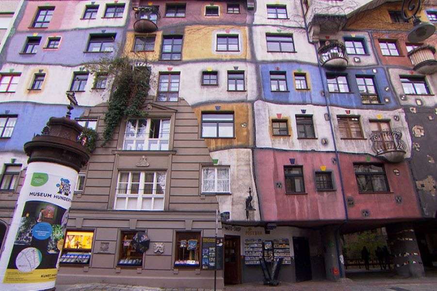 Wiedeń Dom Hundertwassera Dolna Austria puzzle online