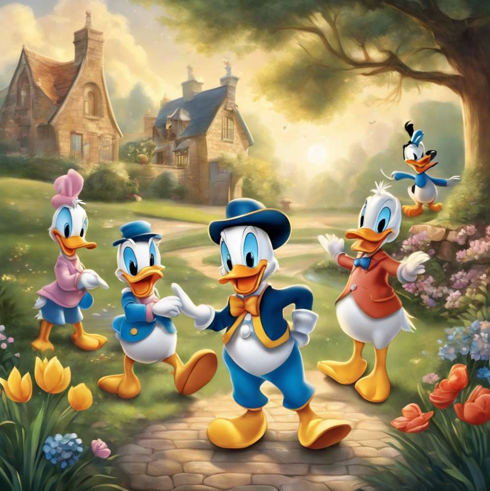 Kaczor Donald i przyjaciele puzzle online
