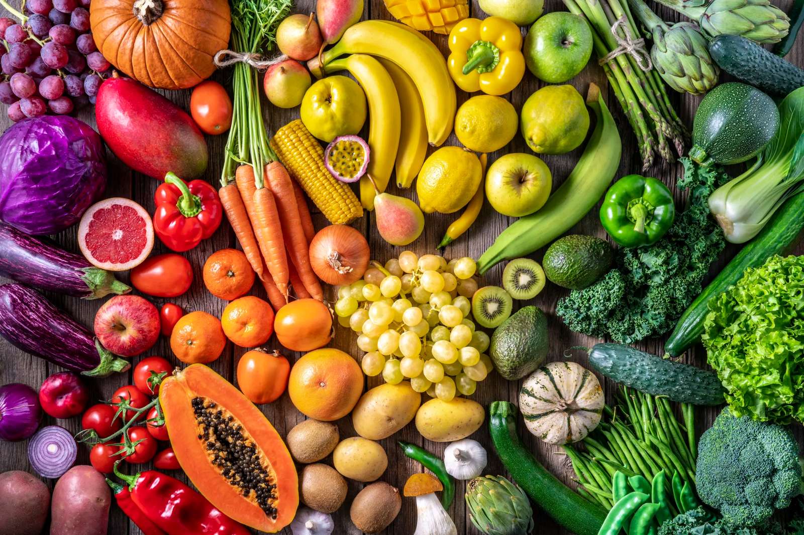 Warzywa, owoce i warzywa puzzle online