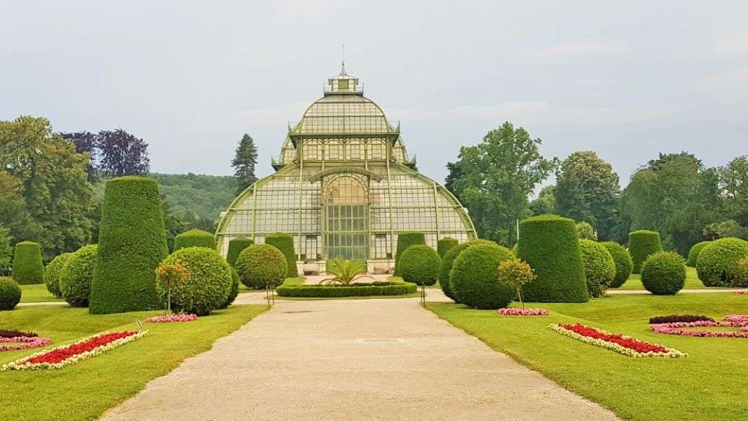 Pałac Wiedeński Park Palmenhaus Dolna Austria puzzle online