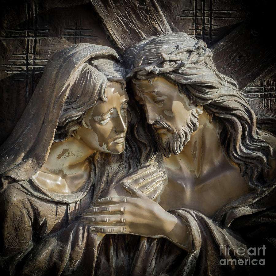 Jezus Chrystus i Dziewica Maryja puzzle online