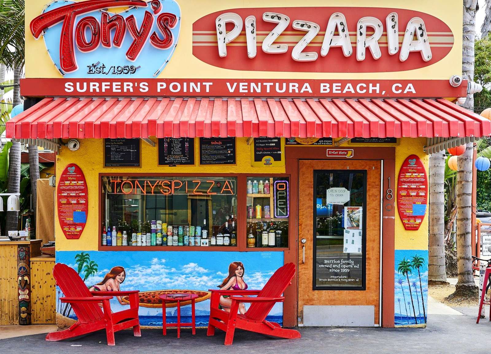 Pizzeria przy kalifornijskiej plaży puzzle online
