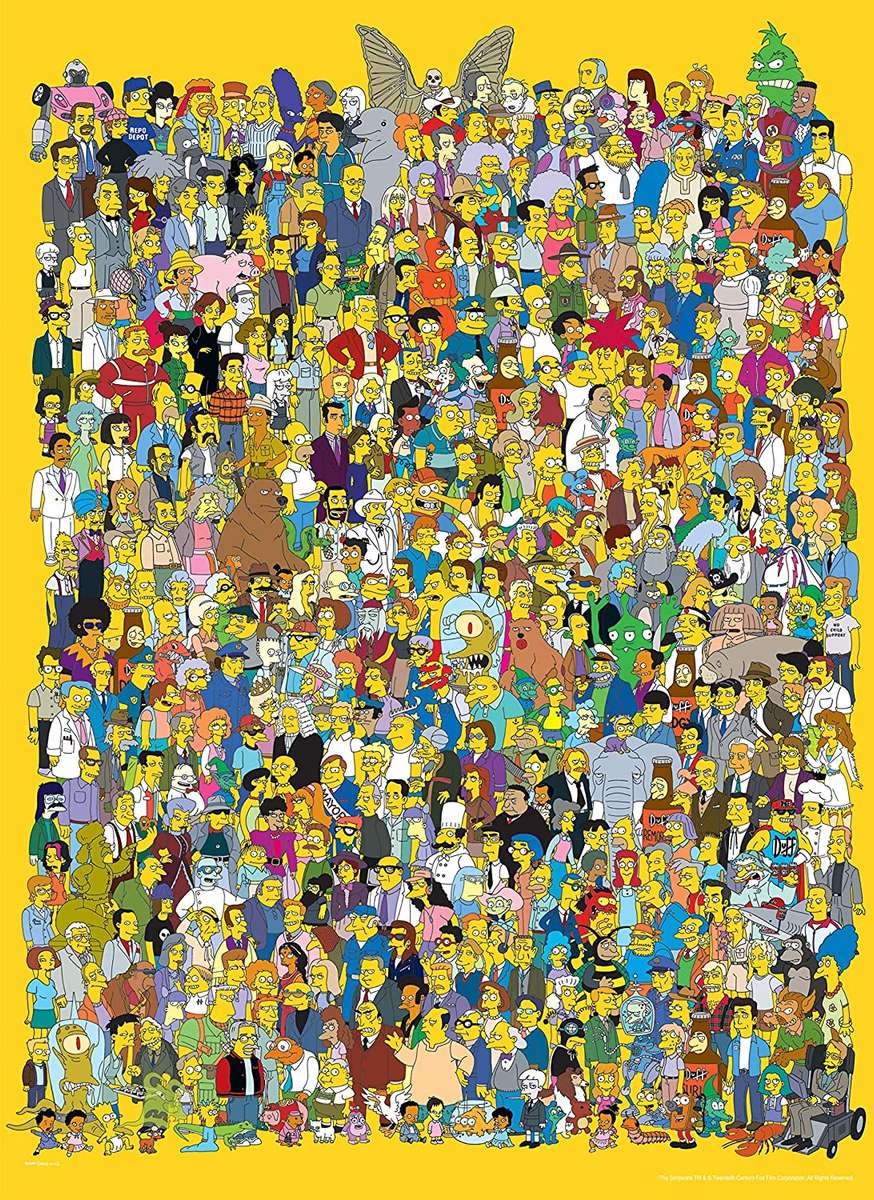Simpsonowie 1000 sztuk puzzle online
