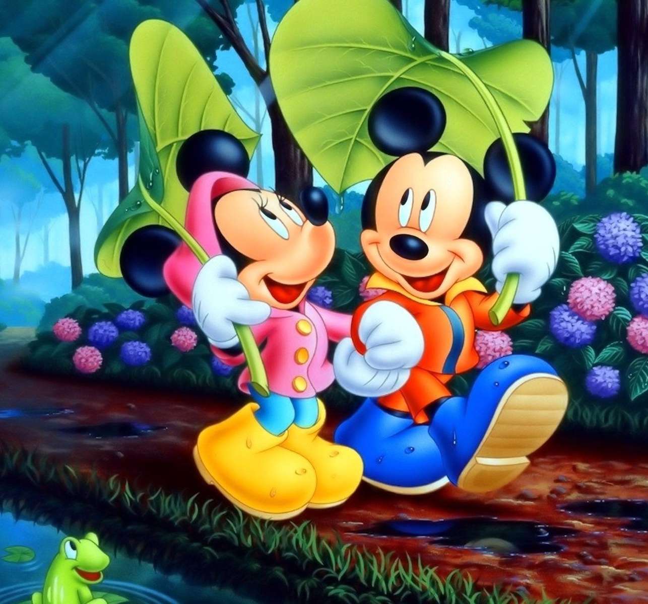 Myszka Miki i Minnie puzzle online