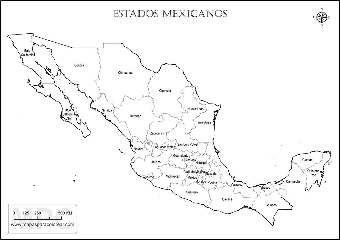 stany Meksyku puzzle online