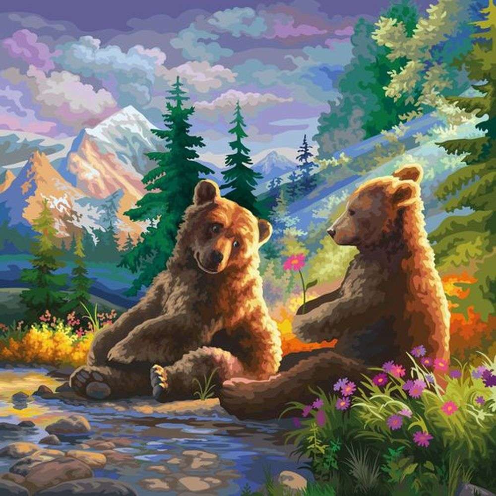 Bracia niedźwiedź puzzle online