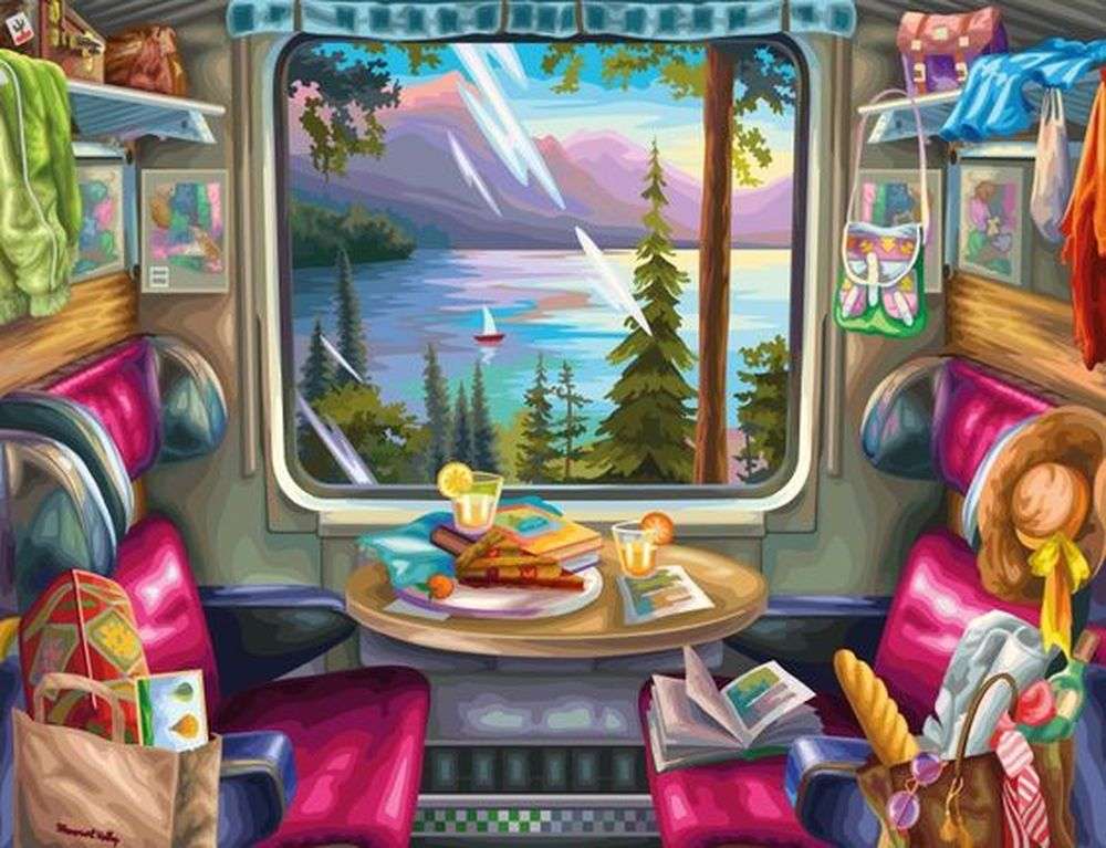 W pociągu puzzle online
