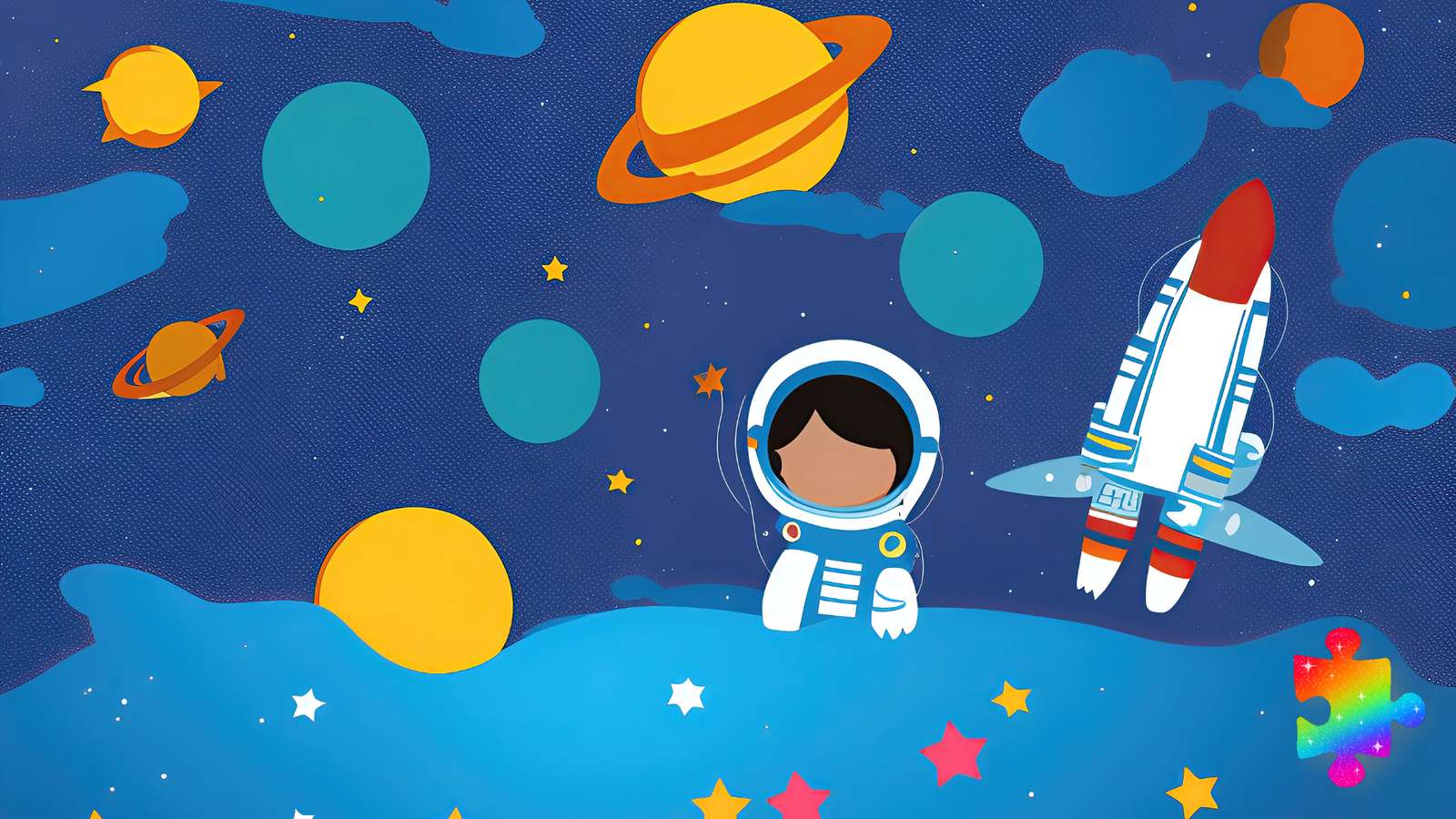 Astronauta puzzle online