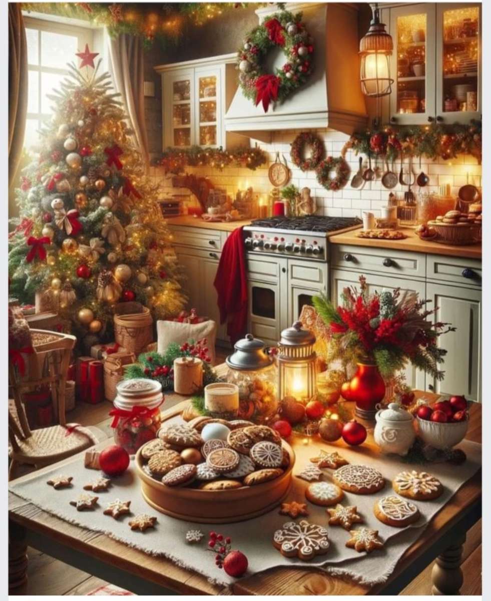 Ciasteczka w kuchni na Boże Narodzenie puzzle online