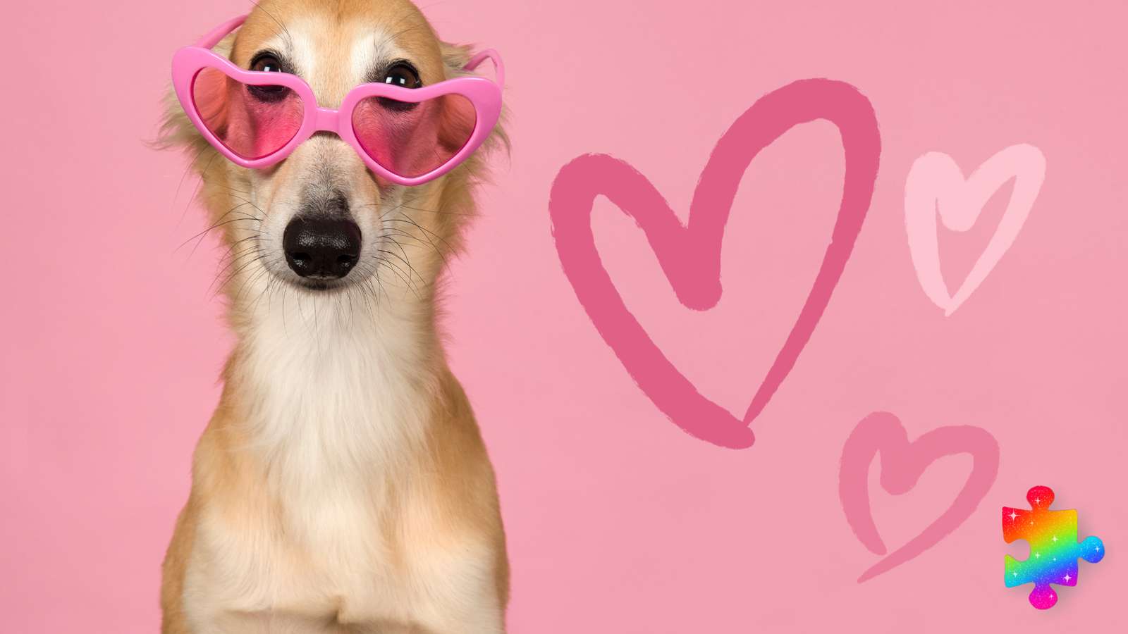 Walentynkowy pies puzzle online