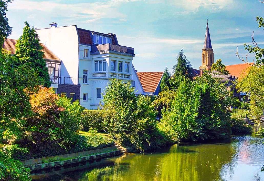 Miasto Telgte nad rzeką Ems (Niemcy) puzzle online