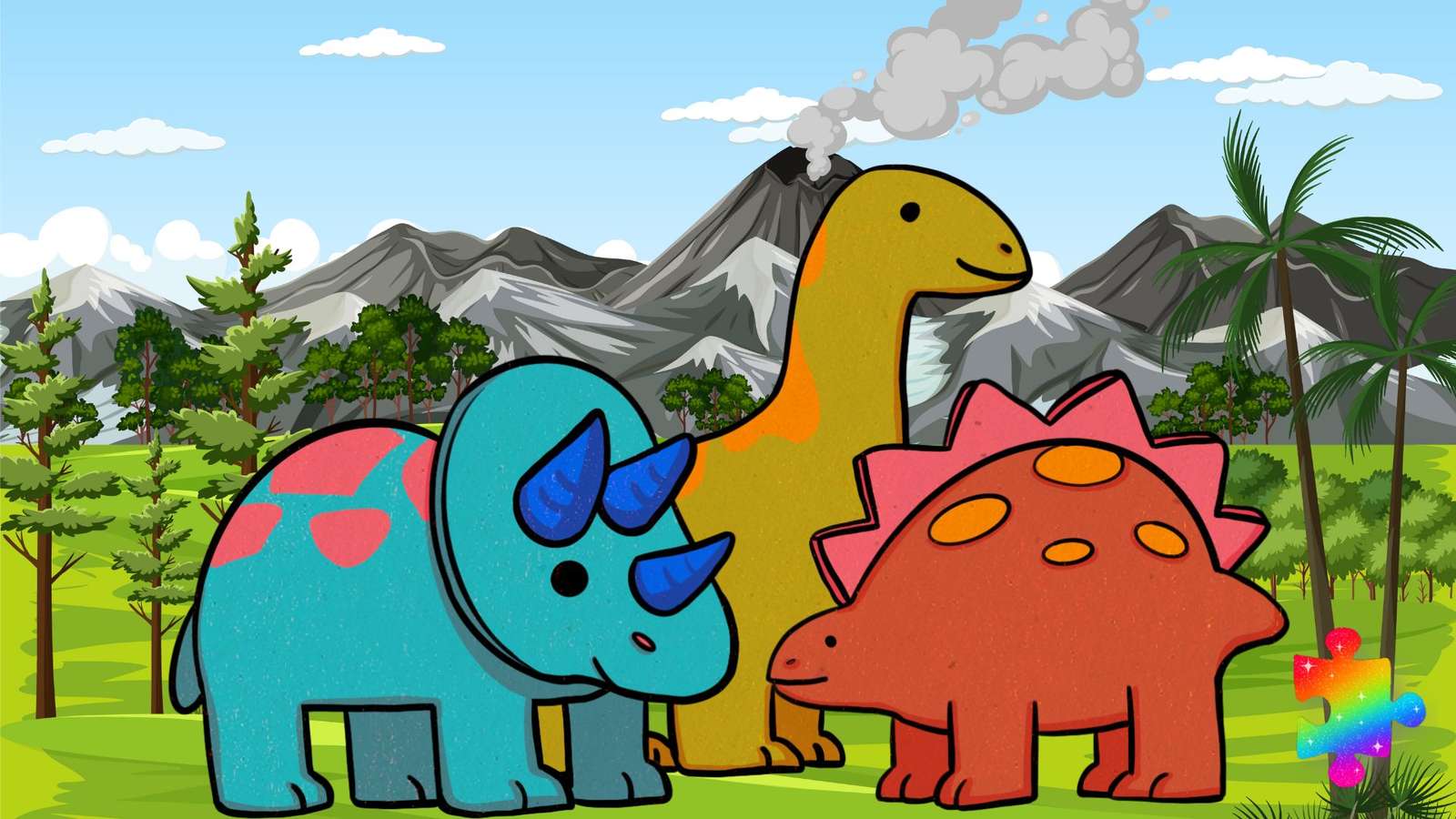 Przyjaciele dinozaurów puzzle online