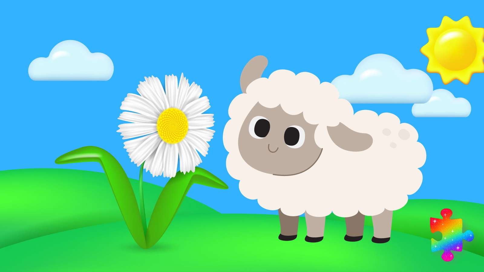 Szczęśliwa owca puzzle online
