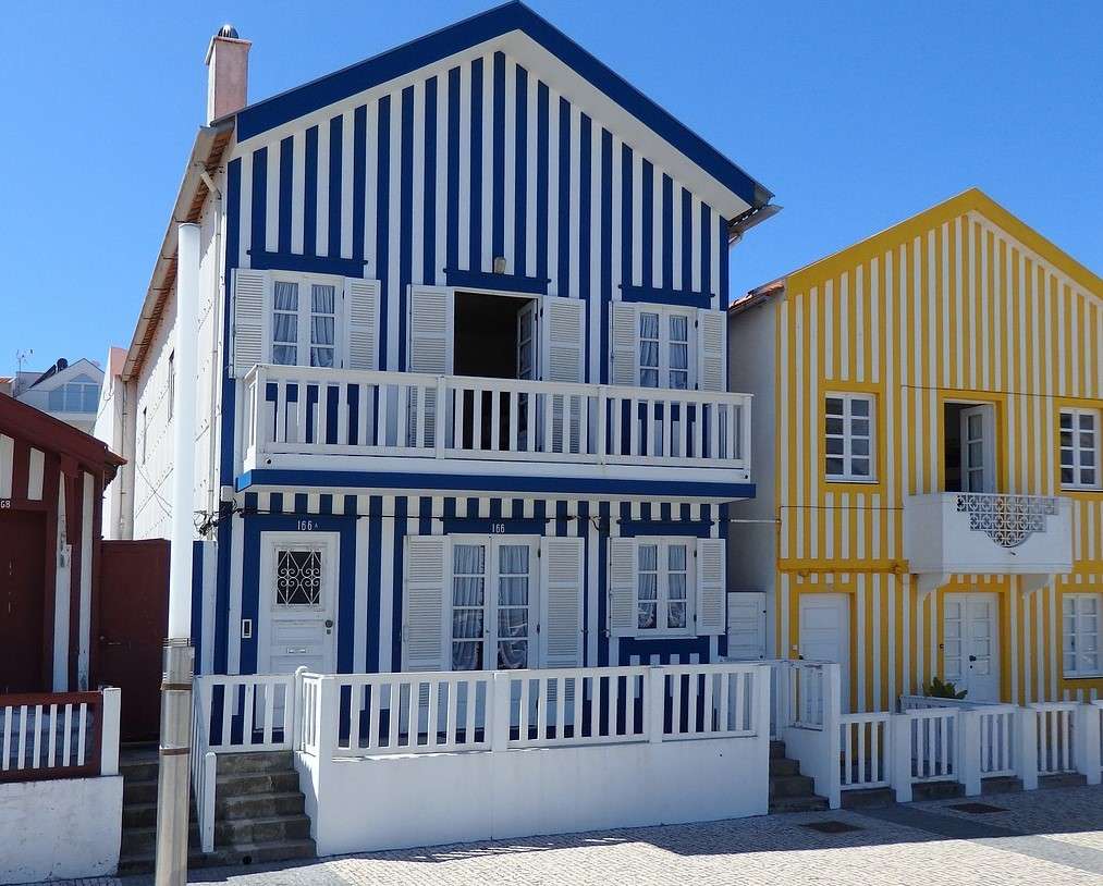 Portugalskie drewniane domy puzzle online