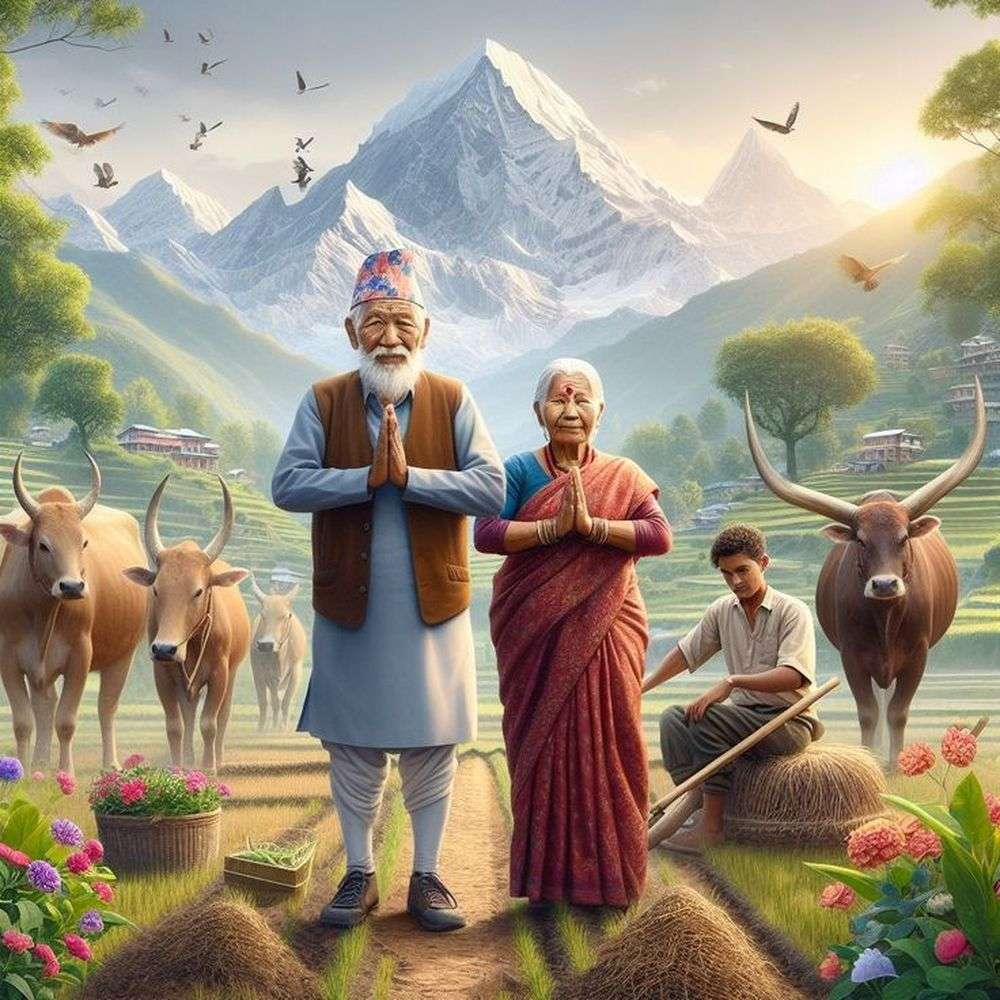 Namaste z Nepalu puzzle online