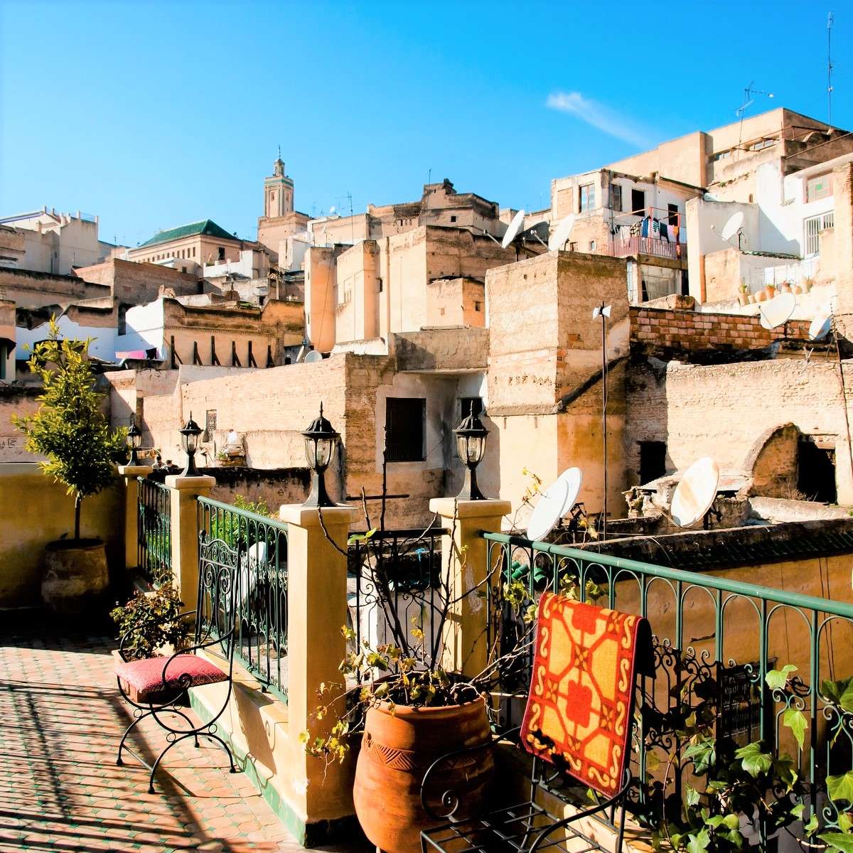 Miasto w Maroku w Afryce puzzle online