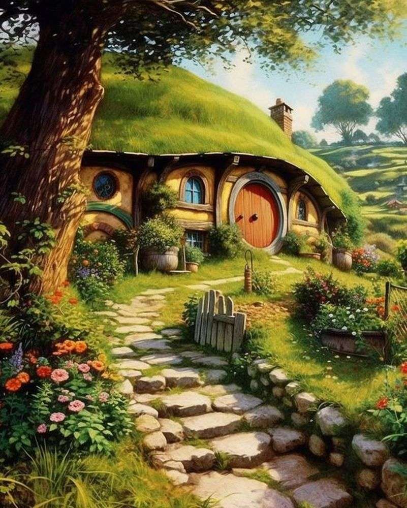 Chata Hobbita puzzle online