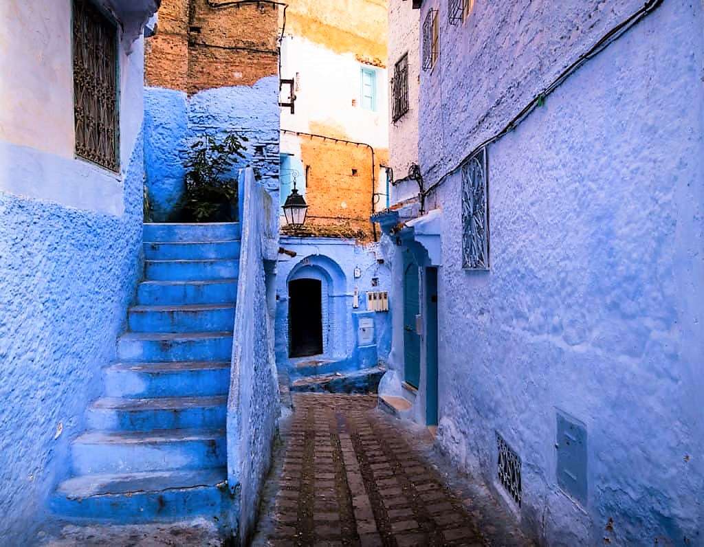 Błękitne miasto Chefchaouen w Maroku puzzle online