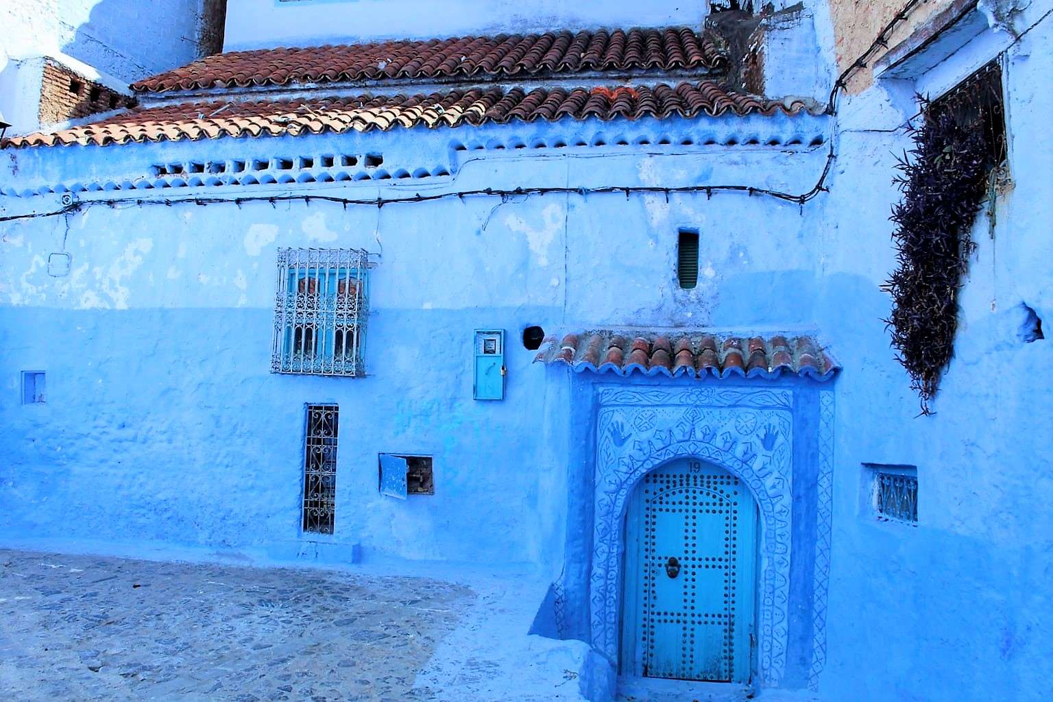 Błękitne miasto Chefchaouen w Maroku puzzle online