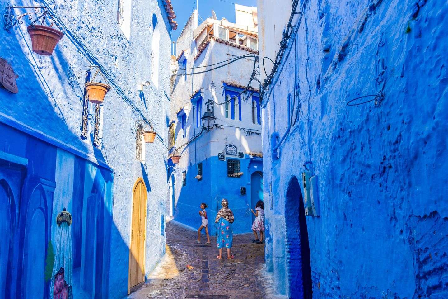 Błękitne miasto Chefchaouen w Maroku puzzle online