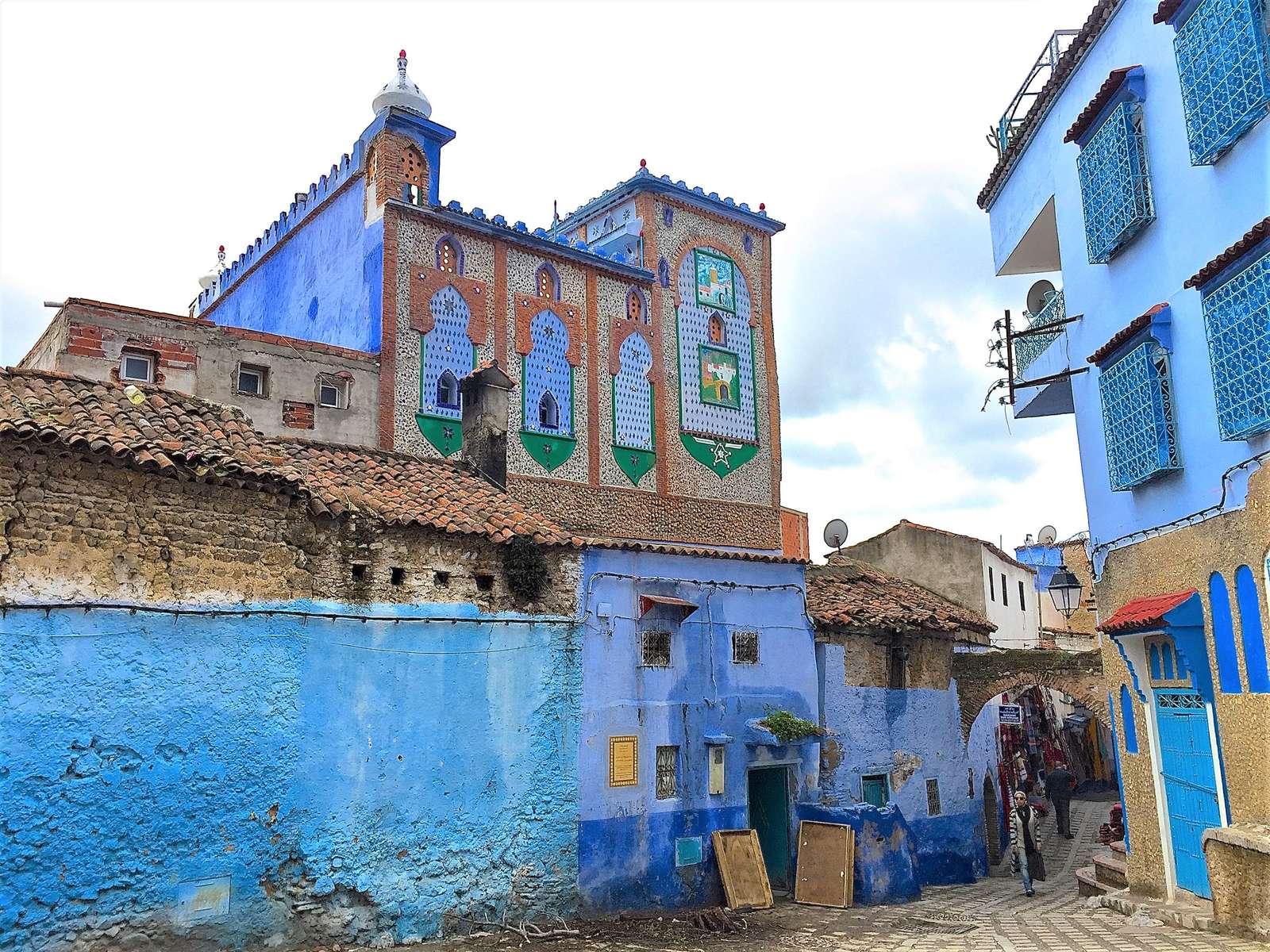 Błękitne miasto Chefchaouen w Maroku puzzle online