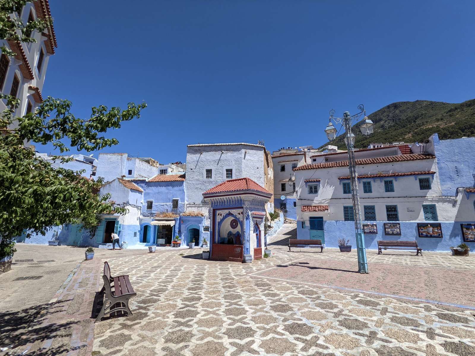 Błękitne miasto Chefchaouen w Maroku puzzle online