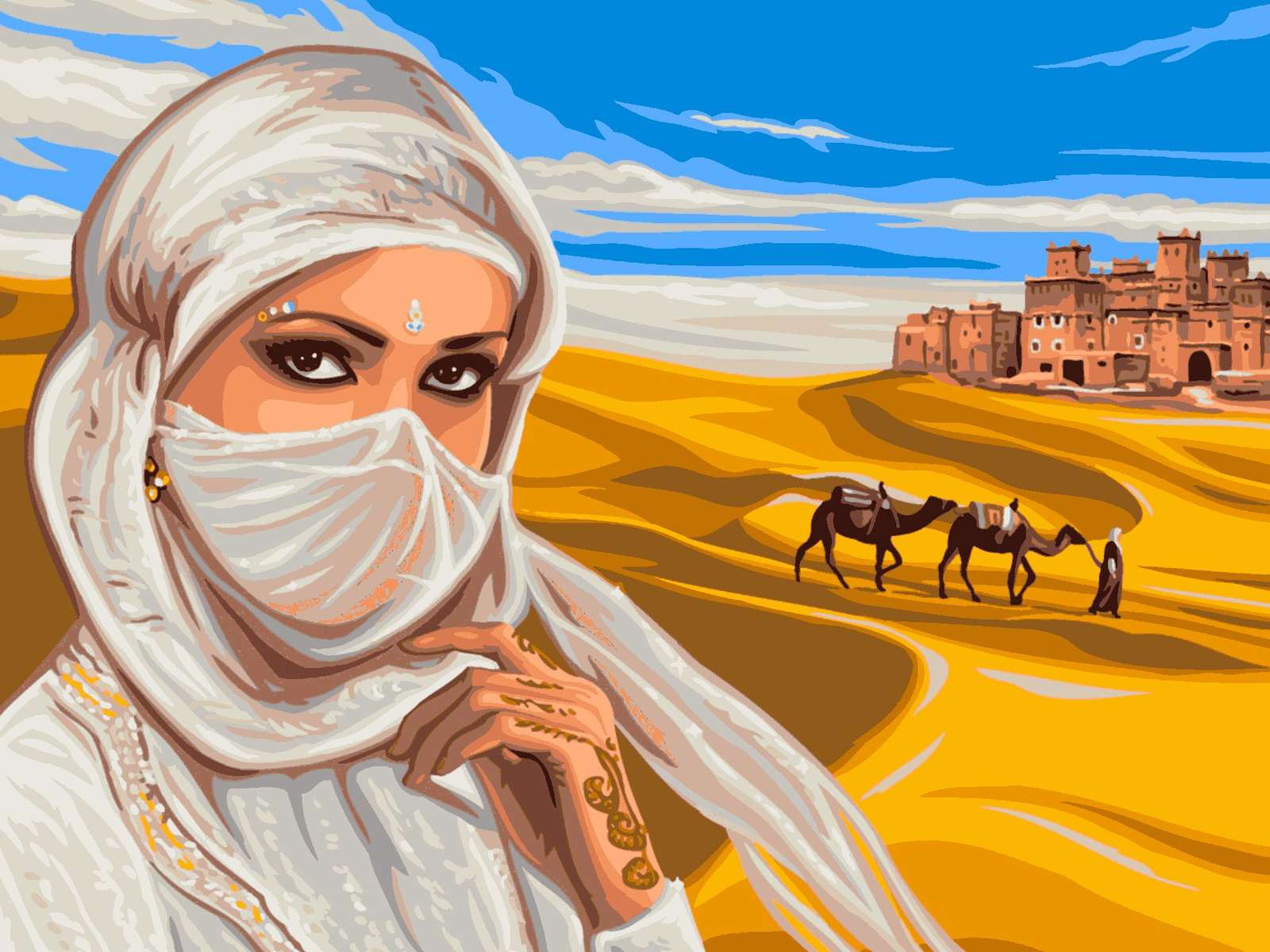 Egipska księżniczka puzzle online