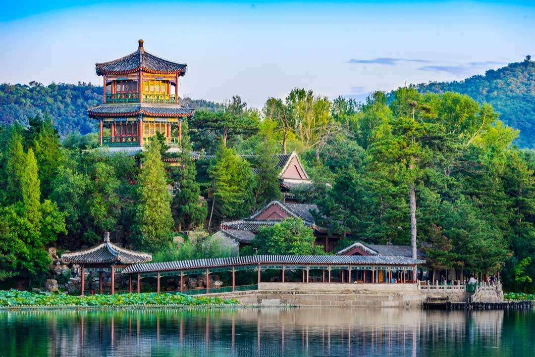 Piękny chiński krajobraz puzzle online