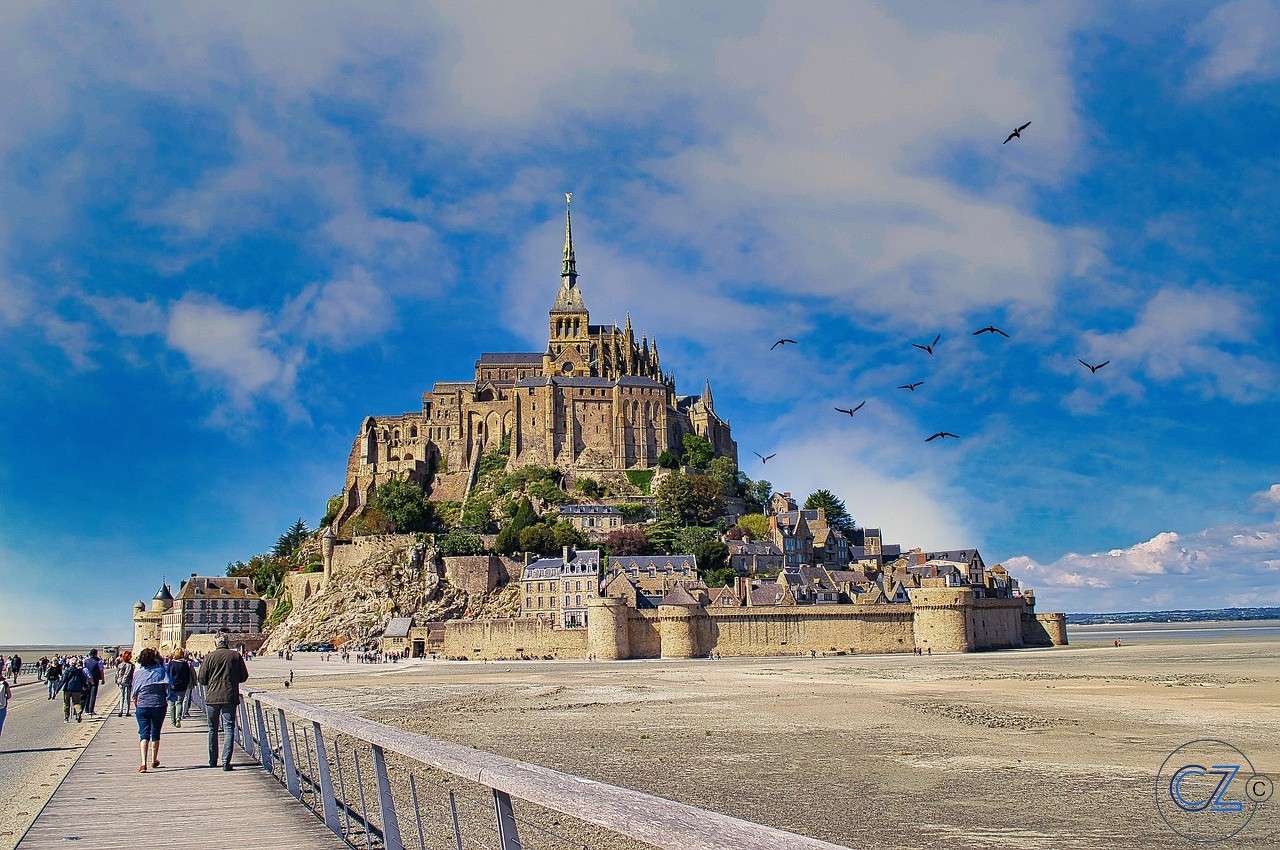 Mont Saint Michel, opactwo puzzle online