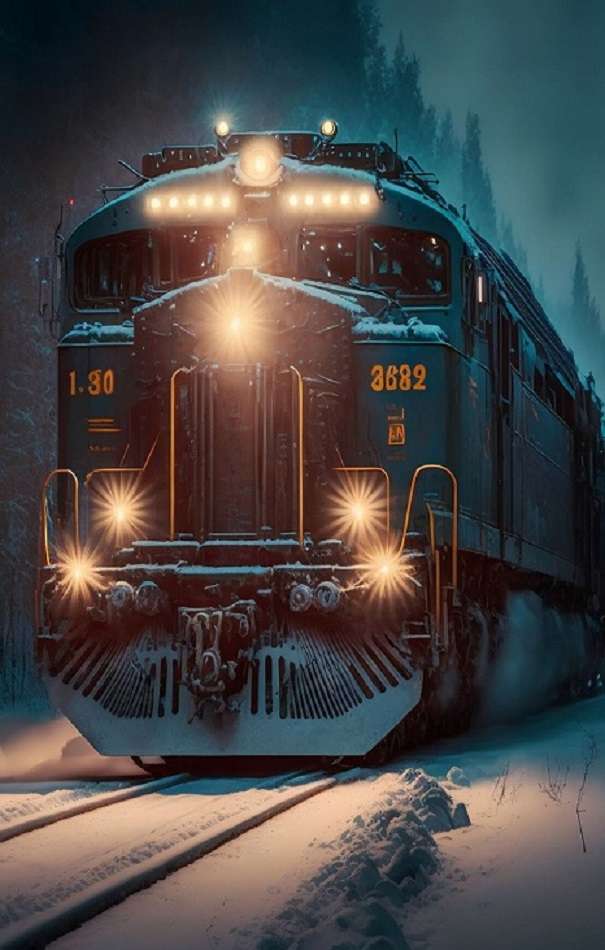 pociąg śnieżny puzzle online