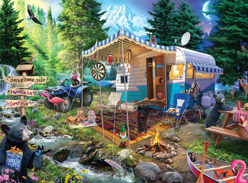 Obóz w górach puzzle online