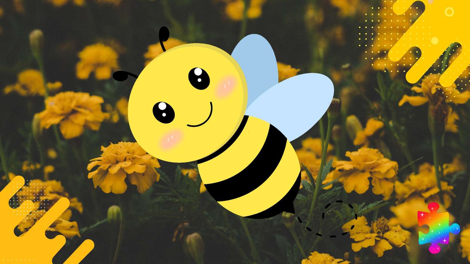 Szczęśliwa Pszczółka puzzle online