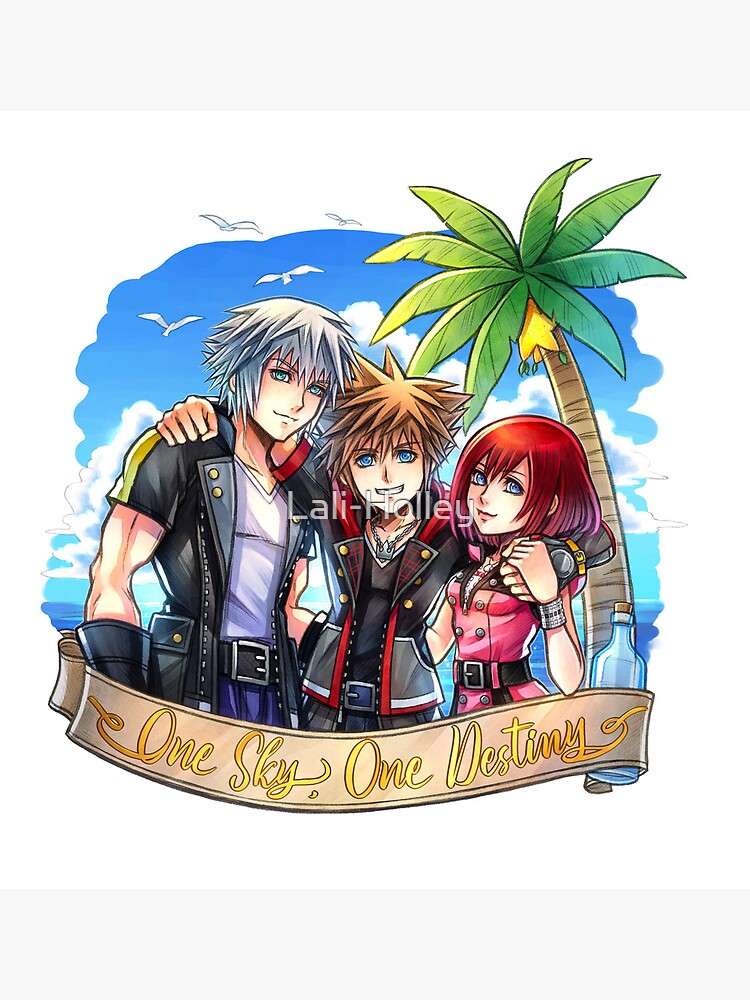 Riku, Sorę i Kairi puzzle online