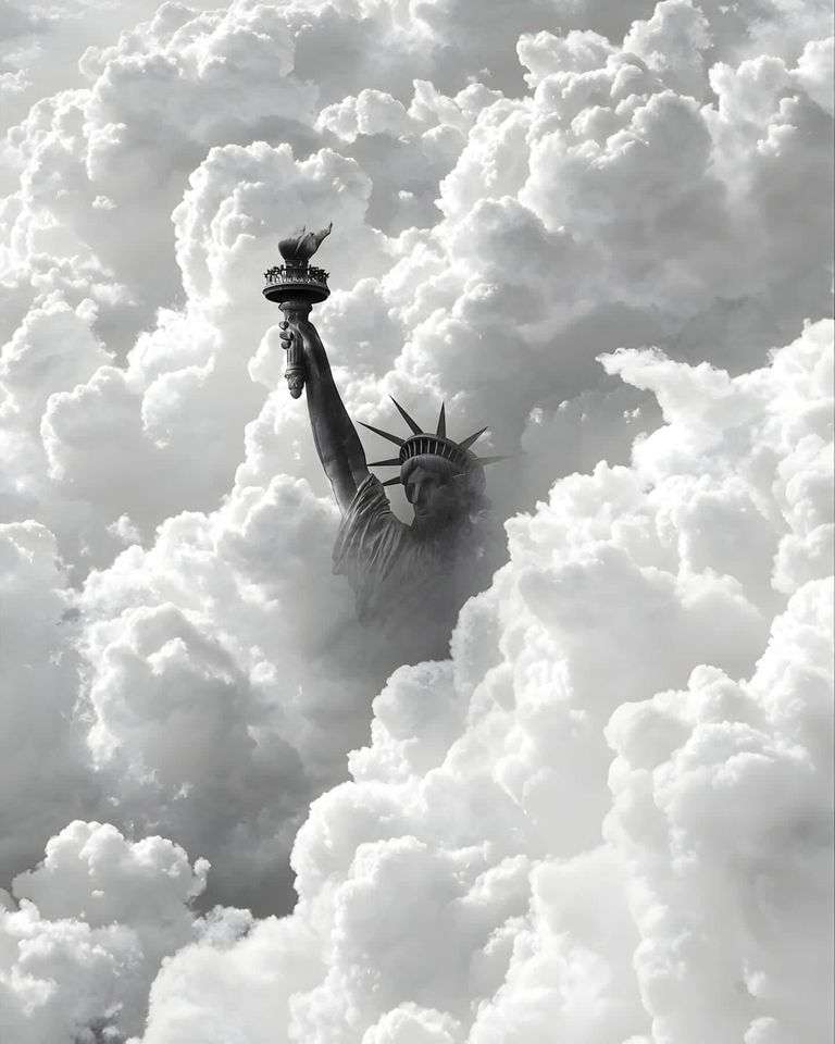 chmury Statua Wolności puzzle online