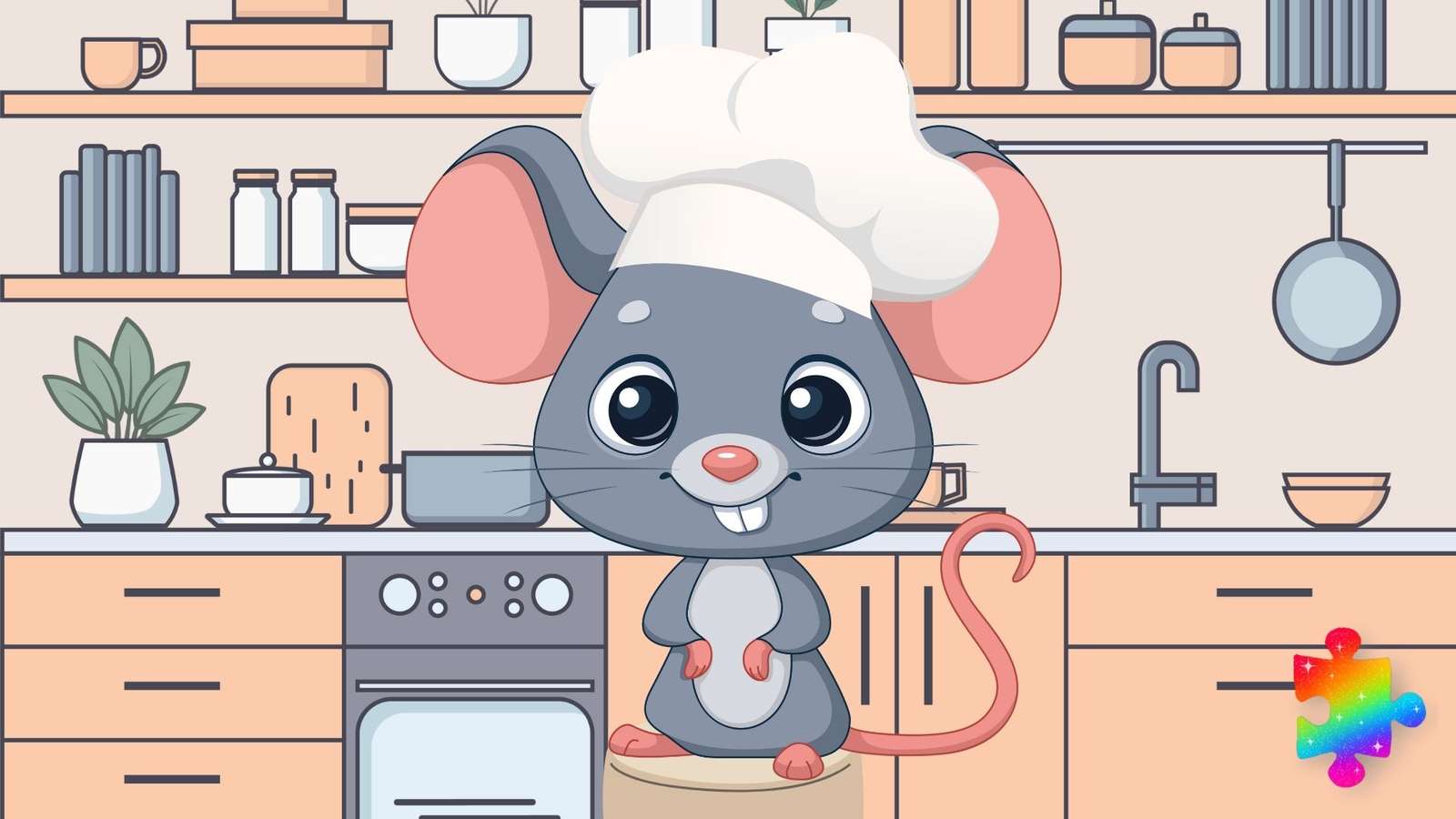Szef kuchni myszy puzzle online