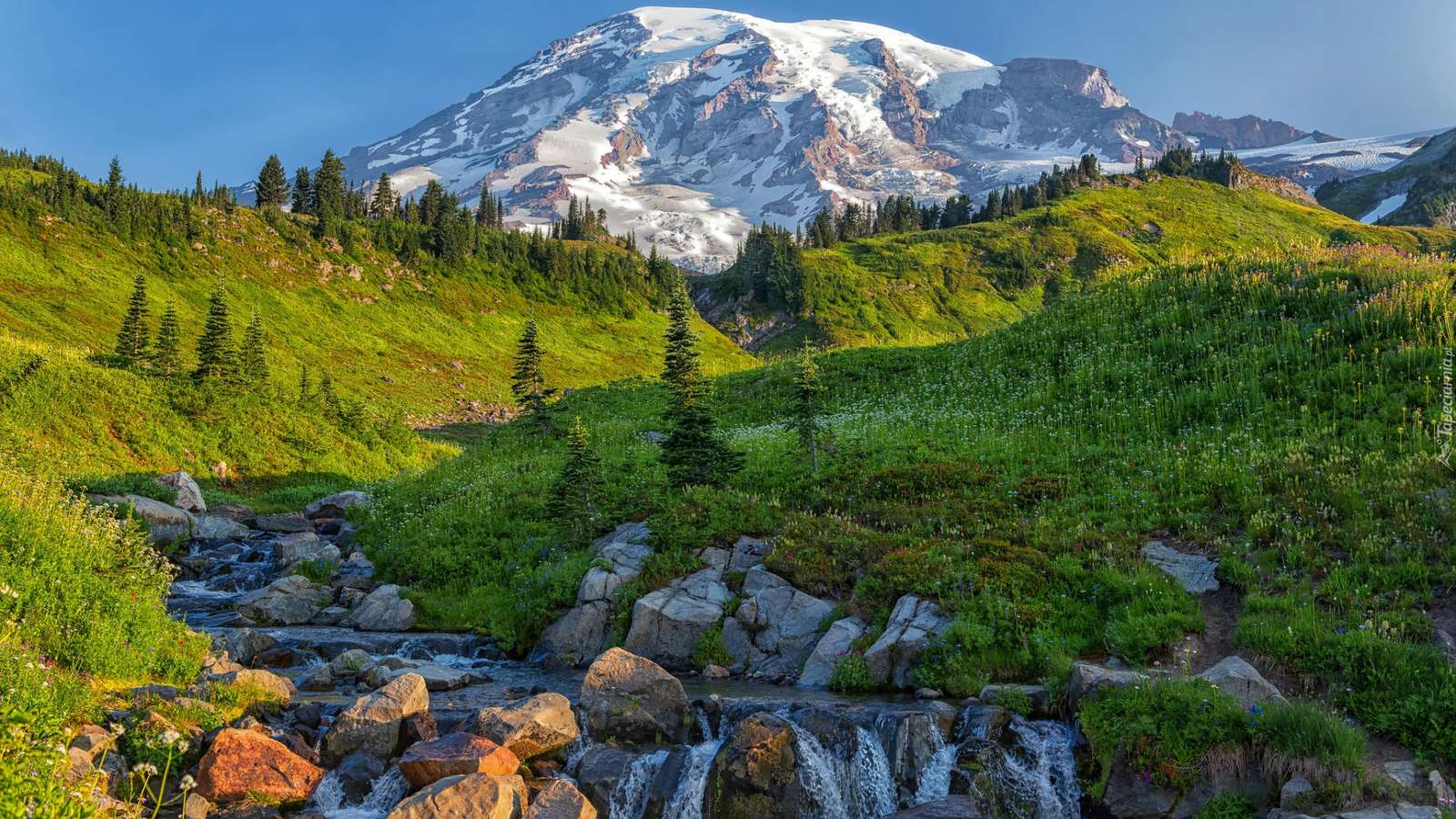 Potok pod Mount Rainier puzzle online