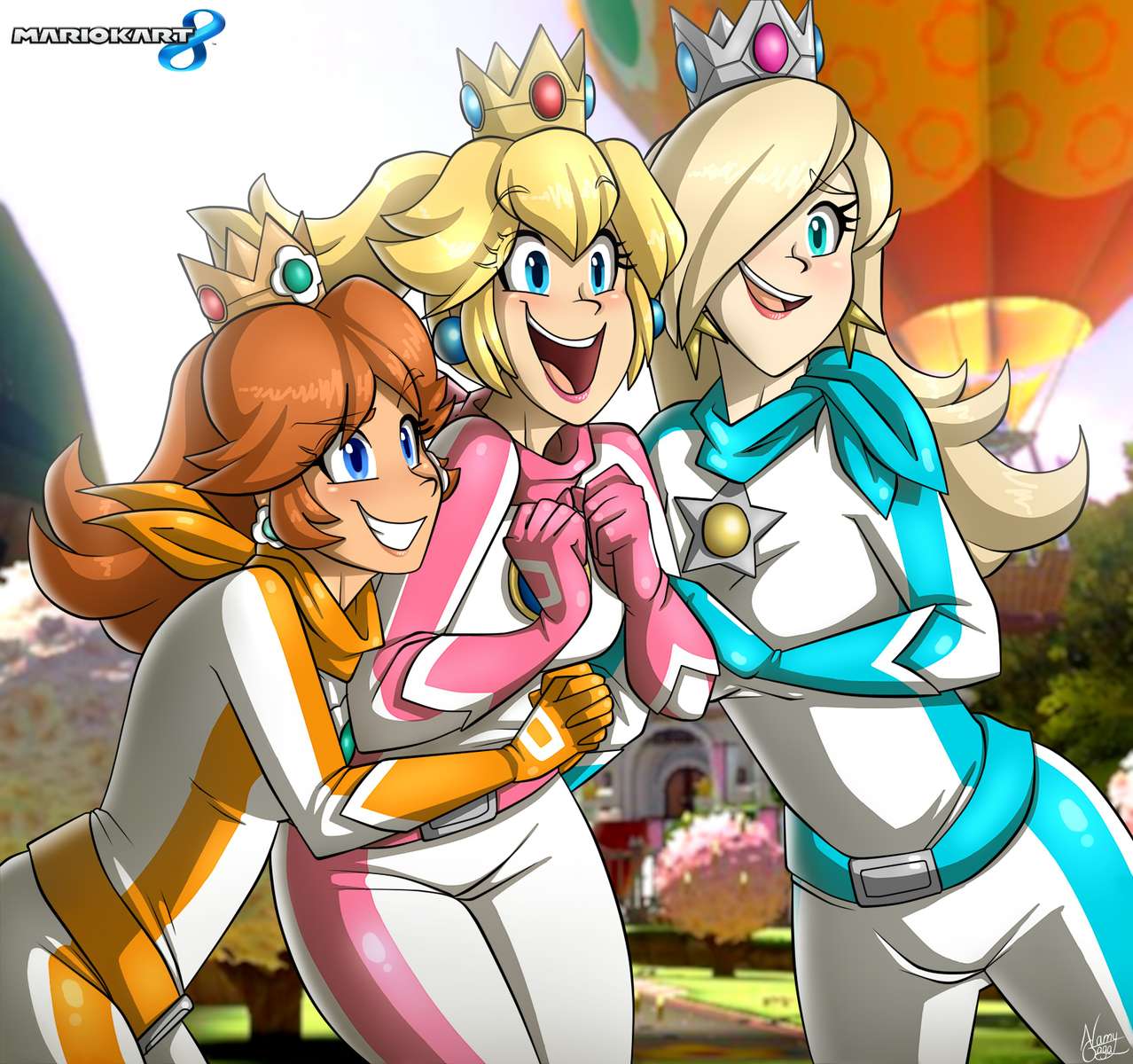 Księżniczki Peach, Rosalina i Daisy puzzle online