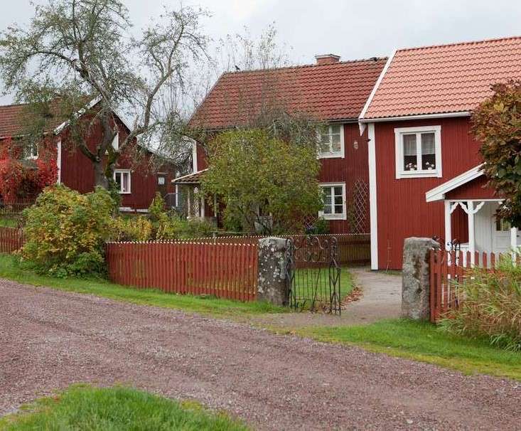 Bullerbyn – wioska w Szwecji puzzle online