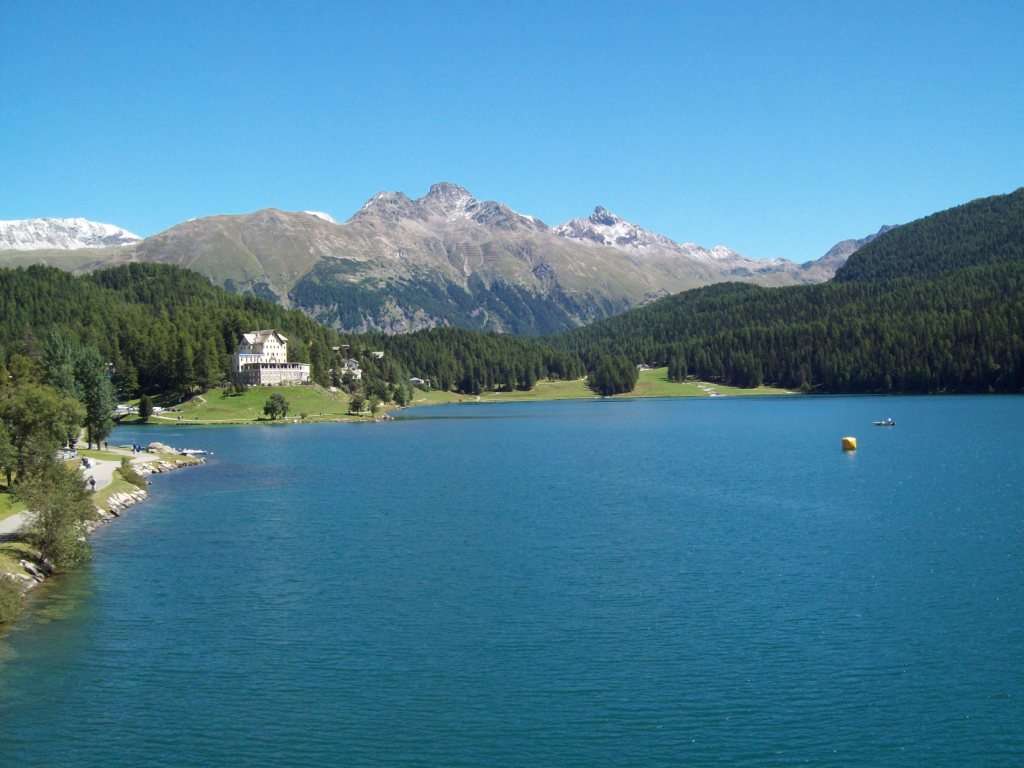 Jezioro St. Moritz Szwajcaria puzzle online