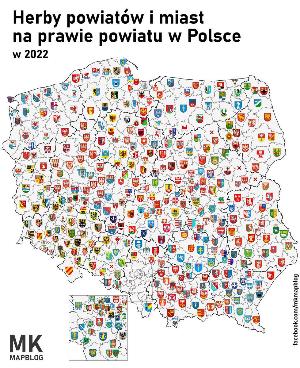 Herby polskich miast puzzle online