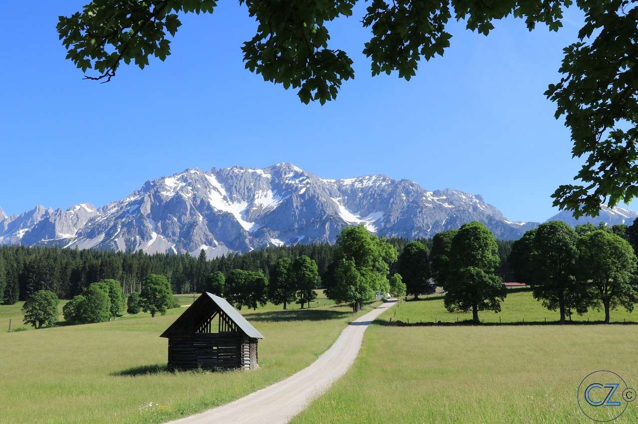 Krajobraz górski, Alpy puzzle online