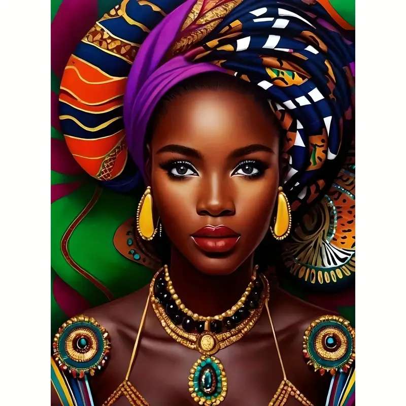 afrykańska kobieta puzzle online