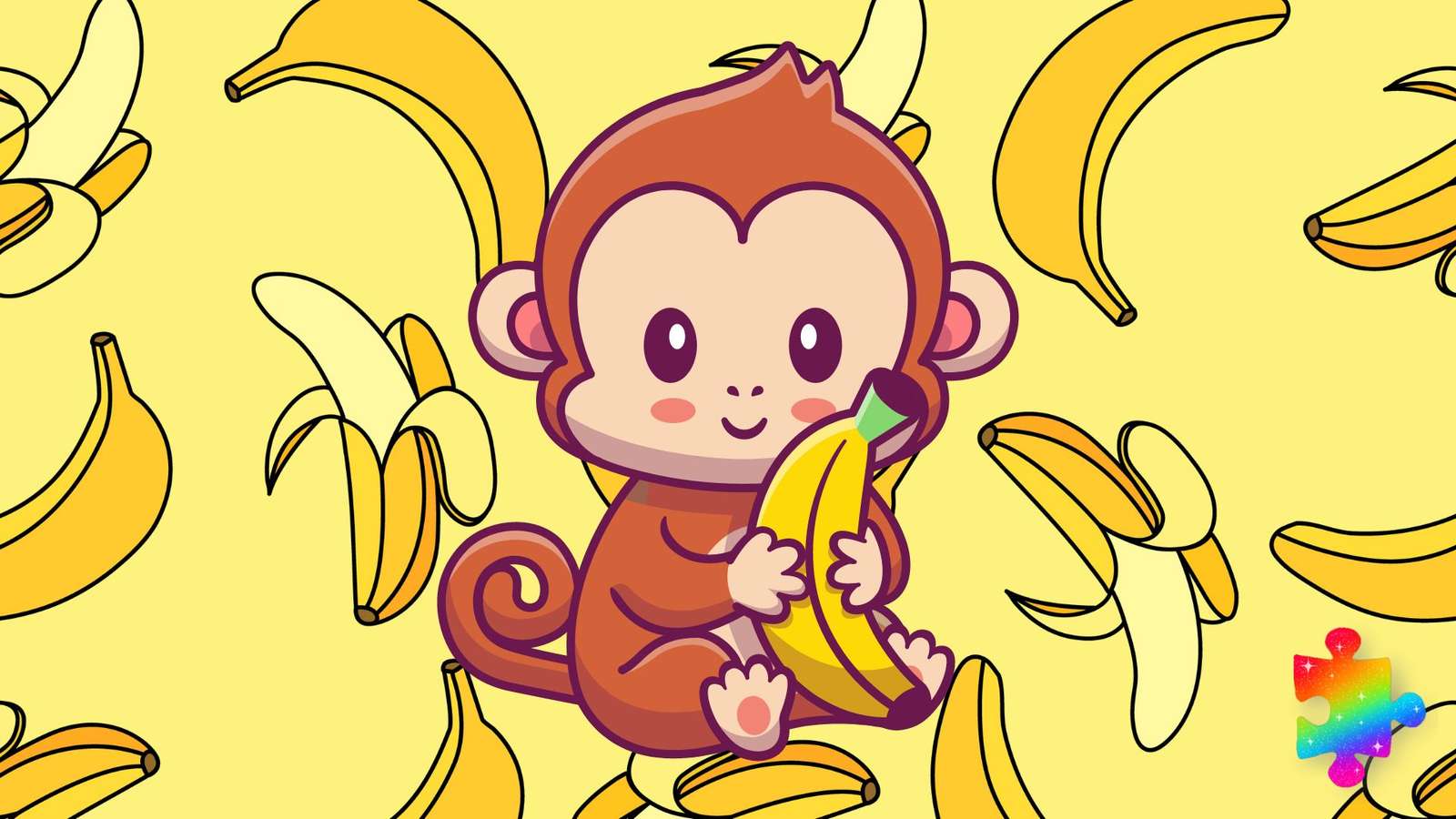 Bananowa Małpa puzzle online