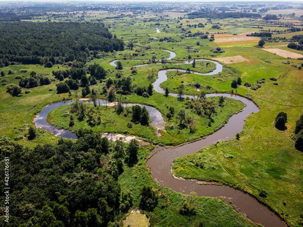 Rzeka Wieprz meandruje puzzle online