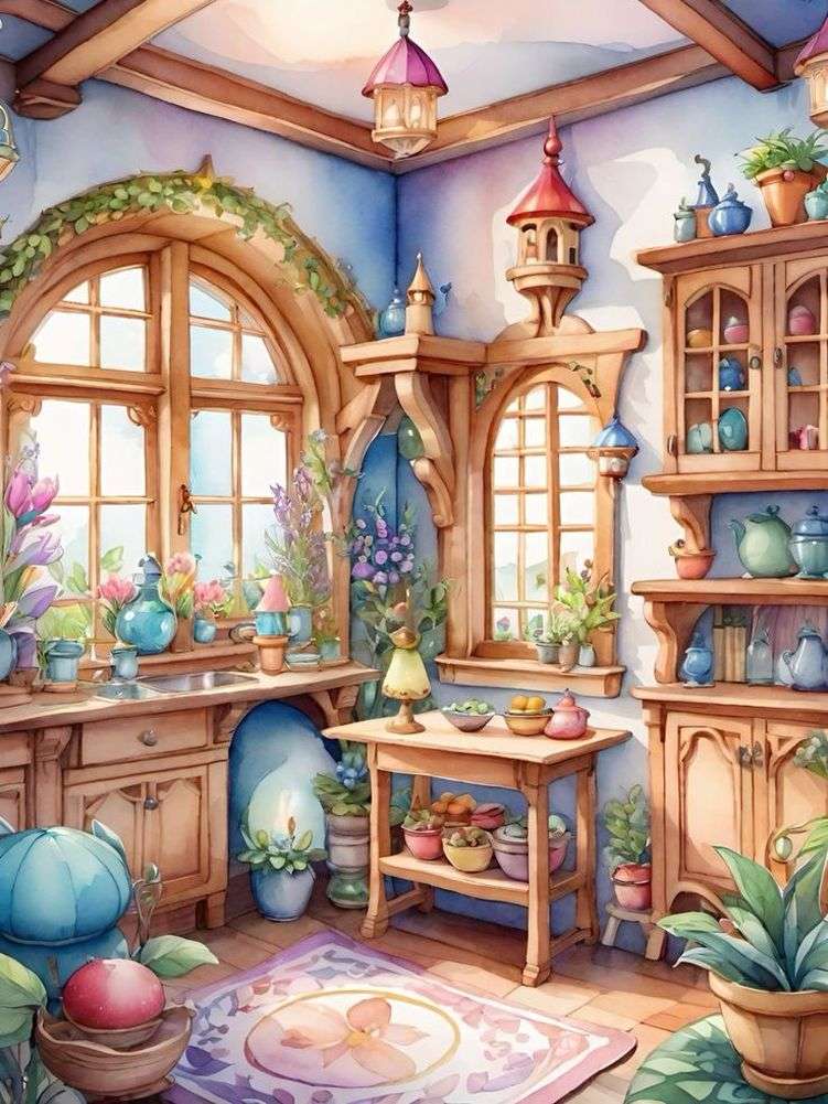 Dom elfów puzzle online